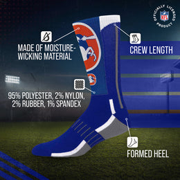 Denver Broncos NFL V Curve  Socks - Royal