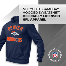 Denver Broncos NFL Youth Gameday Hooded Sweatshirt - Navy