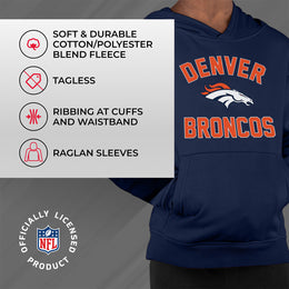 Denver Broncos NFL Youth Gameday Hooded Sweatshirt - Navy