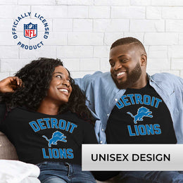 Detroit Lions NFL Gameday Adult Long Sleeve Shirt - Black