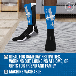 Detroit Lions NFL V Curve  Socks - Team Color