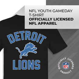 Detroit Lions NFL Youth Gameday Football T-Shirt - Black