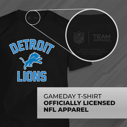 Detroit Lions NFL Adult Gameday T-Shirt - Black