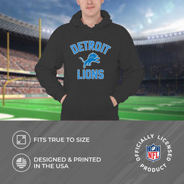 Detroit Lions NFL Gameday Adult Hooded Sweatshirt - Heathered Charcoal