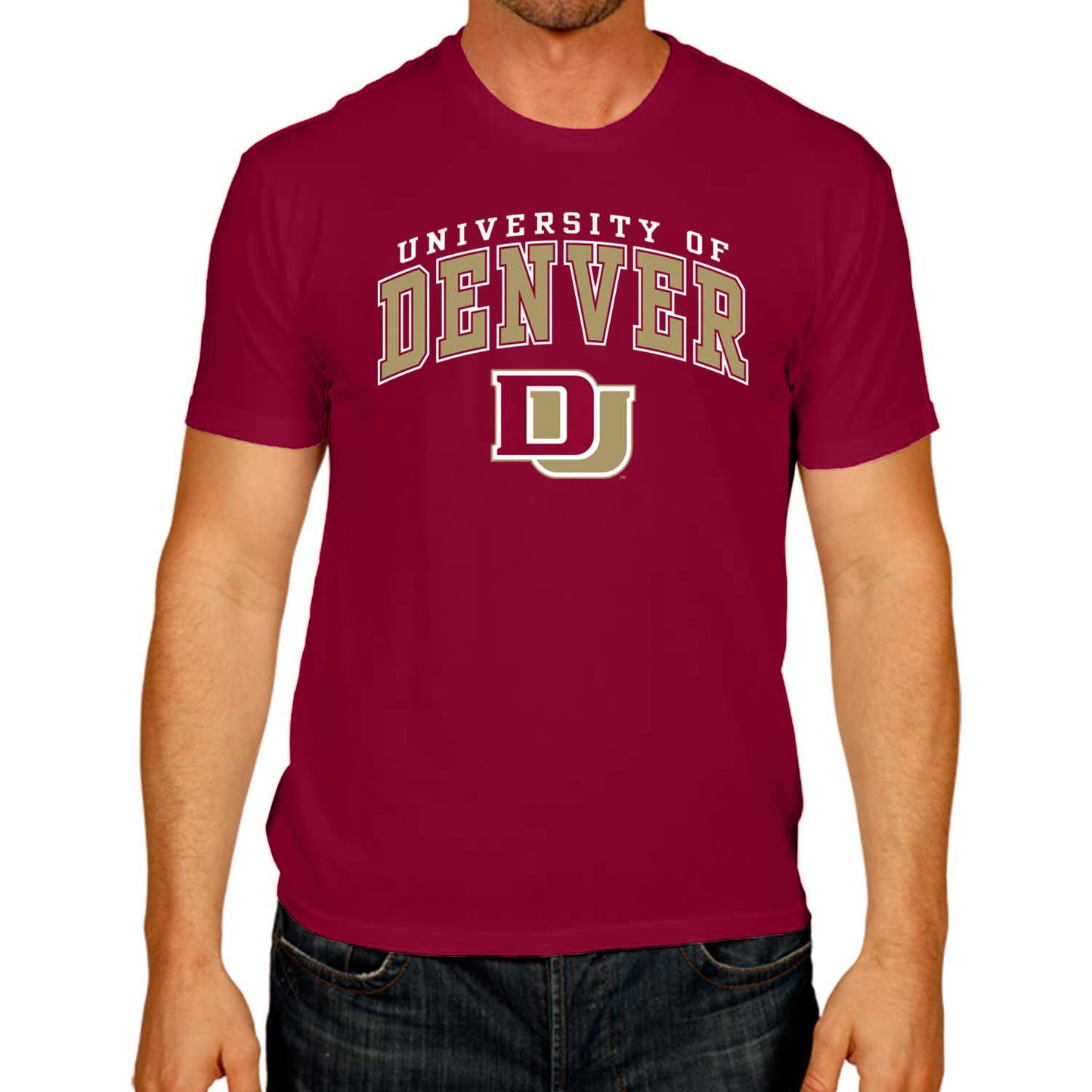 Denver Pioneers NCAA Adult Gameday Cotton T-Shirt - Maroon