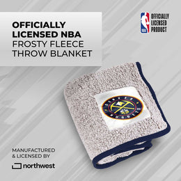Denver Nuggets NBA Silk Touch Sherpa Throw Blanket - Blue