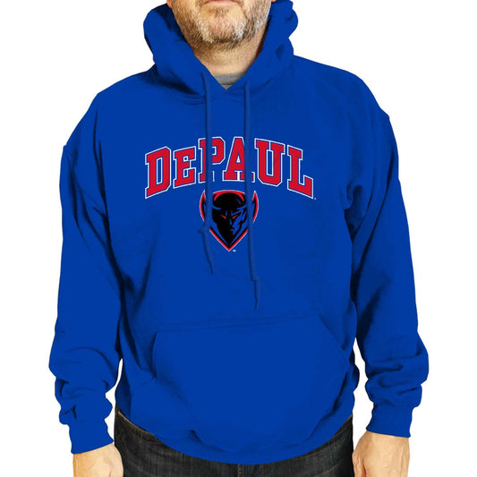 DePaul Blue Demons Adult Arch & Logo Soft Style Gameday Hooded Sweatshirt - Royal