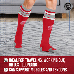 Detroit Red Wings NHL Adult Knee High-Performance Socks - Red