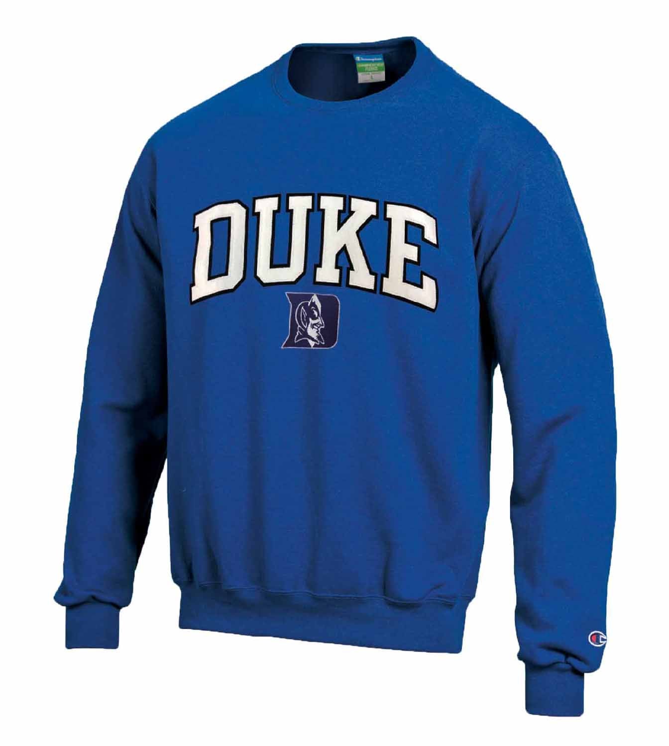 Duke Blue Devils Adult Tackle Twill Crewneck - Royal