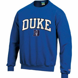 Duke Blue Devils Adult Tackle Twill Crewneck - Royal