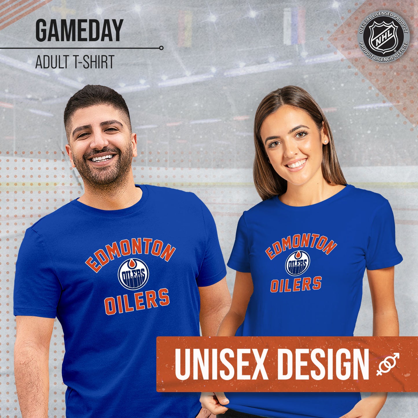 Edmonton Oilers NHL Adult Game Day Unisex T-Shirt - Royal