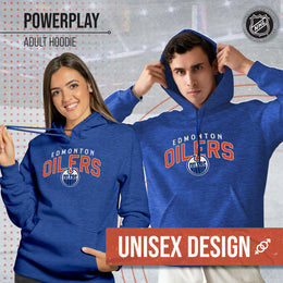 Edmonton Oilers NHL Adult Unisex Powerplay Hooded Sweatshirt - Royal