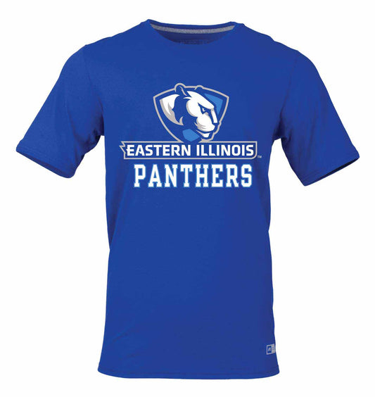 Eastern Illinois Panthers  Adult NCAA Arch and Logo Tagless T-Shirt  - Royal