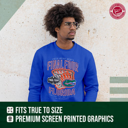 Florida Gators 2025 NCAA Men's Basketball Tournament Chasing Net Crewneck Sweatshirt - Royal