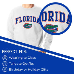 Florida Gators Adult Arch & Logo Soft Style Gameday Crewneck Sweatshirt - White