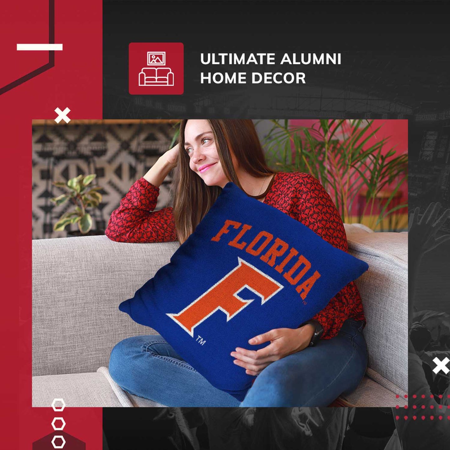 Florida Gators NCAA Decorative Pillow - Blue