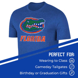 Florida Gators Adult MVP Heathered Cotton Blend T-Shirt - Royal