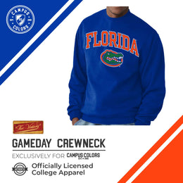 Florida Gators Adult Arch & Logo Soft Style Gameday Crewneck Sweatshirt - Royal