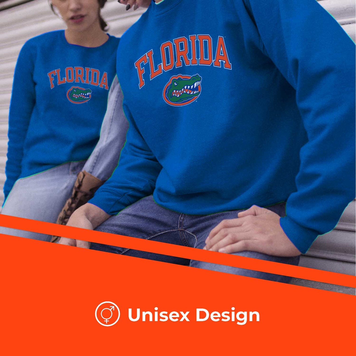 Florida Gators Adult Arch & Logo Soft Style Gameday Crewneck Sweatshirt - Royal