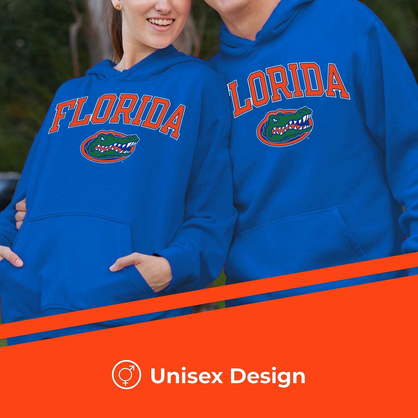 Florida Gators Adult Arch & Logo Soft Style Gameday Hooded Sweatshirt - Royal