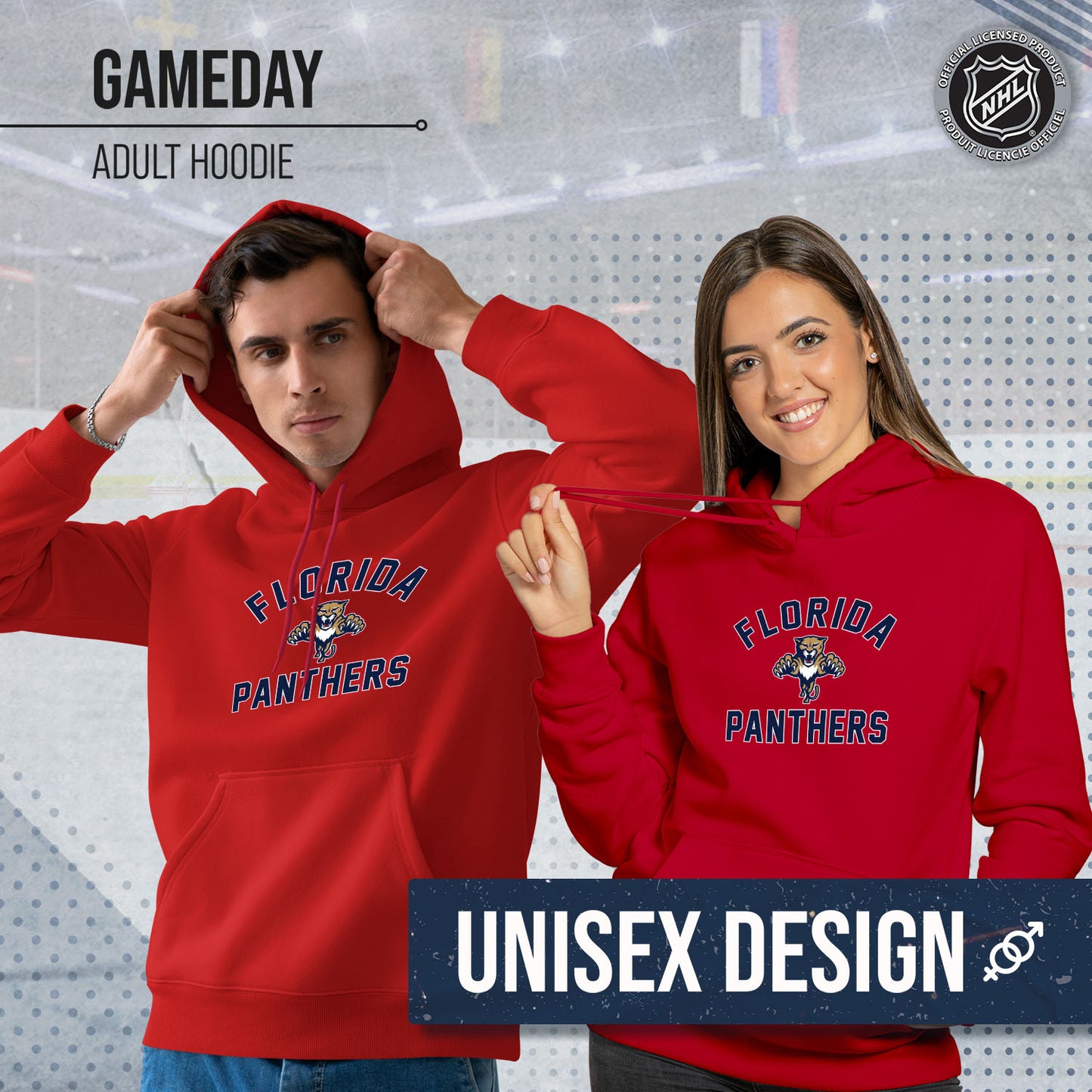 Florida Panthers Adult NHL Gameday Hooded Sweatshirt - Red