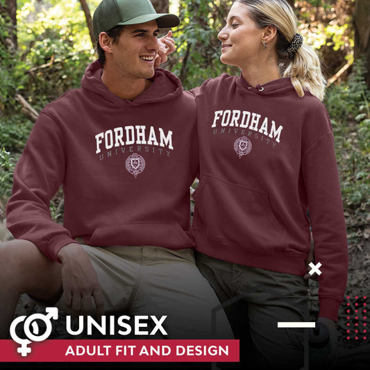 Fordham Rams Adult Arch & Logo Soft Style Gameday Hooded Sweatshirt - Maroon