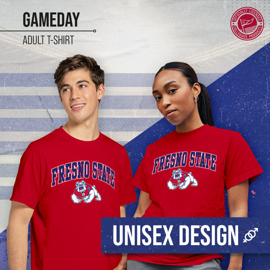 Fresno State Bulldogs NCAA Adult Gameday Cotton T-Shirt - Red