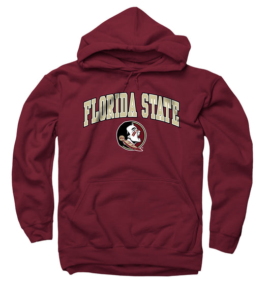Florida State Seminoles Adult Arch & Logo Soft Style Gameday Hooded Sweatshirt - Maroon