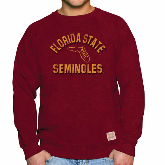 Florida State Seminoles Adult University Crewneck - Crimson