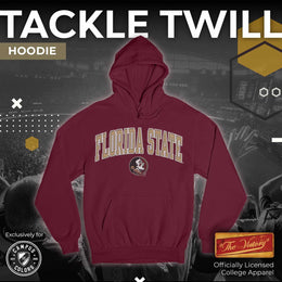 Florida State Seminoles NCAA Adult Tackle Twill Hooded Sweatshirt - Maroon