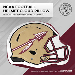 Florida State Seminoles NCAA Helmet Super Soft Football Pillow - Gold