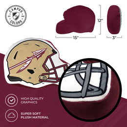 Florida State Seminoles NCAA Helmet Super Soft Football Pillow - Gold