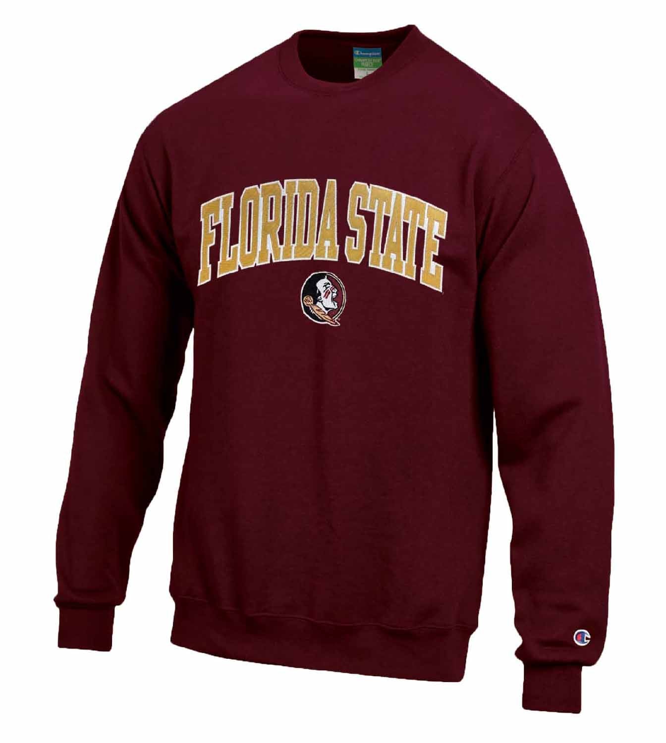 Florida State Seminoles Adult Tackle Twill Crewneck - Cardinal