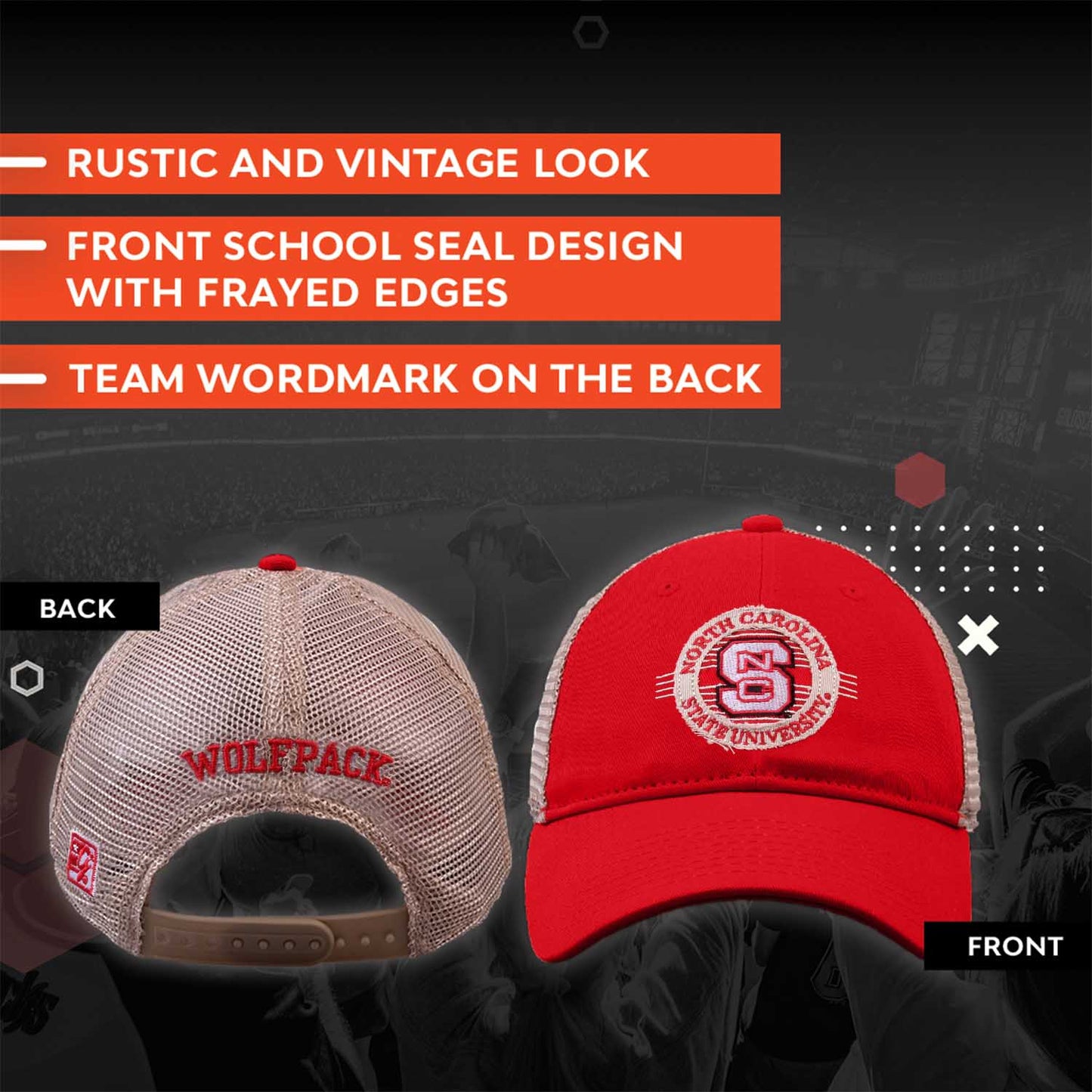 NC State Wolfpack NCAA Snapback - Red