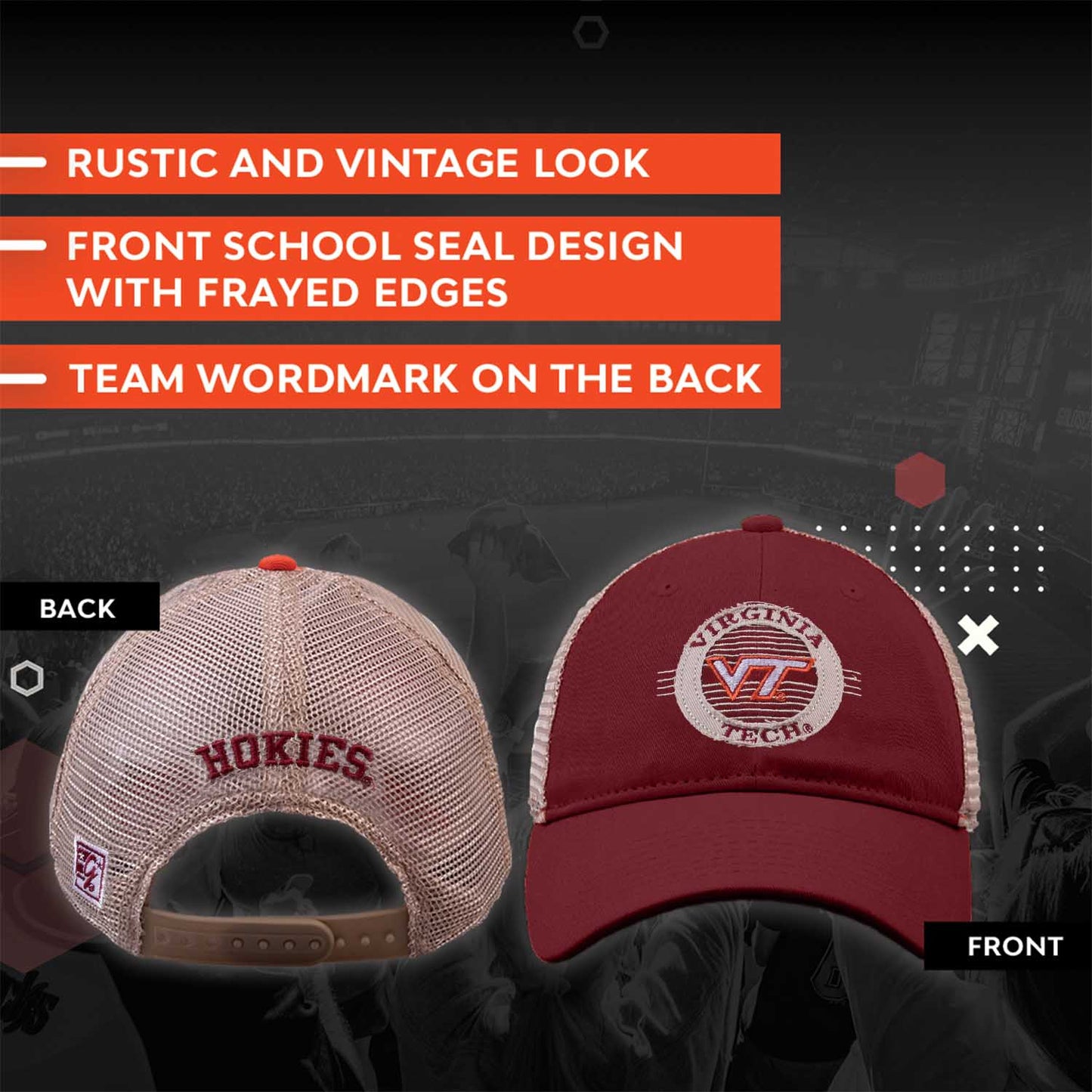 Virginia Tech Hokies NCAA Snapback - Maroon