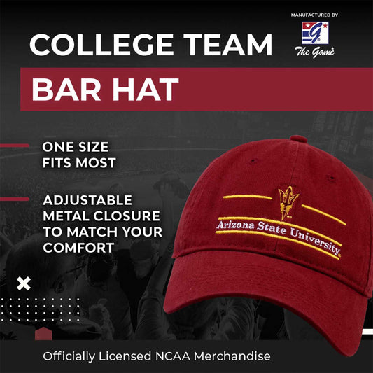 Arizona State Sun Devils NCAA Adult Bar Hat - Maroon