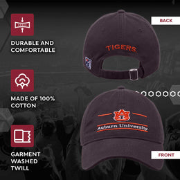 Auburn Tigers NCAA Adult Bar Hat - Navy