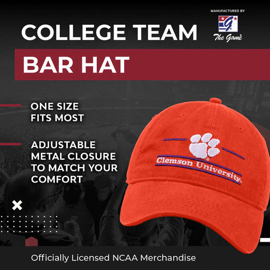Clemson Tigers NCAA Adult Bar Hat - Orange