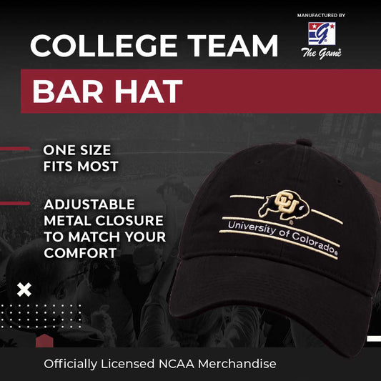 Colorado Buffaloes NCAA Adult Bar Hat - Black
