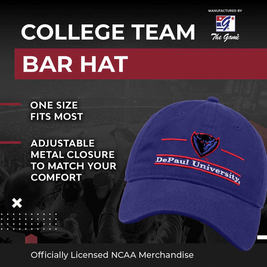 DePaul Blue Demons NCAA Adult Bar Hat - Royal