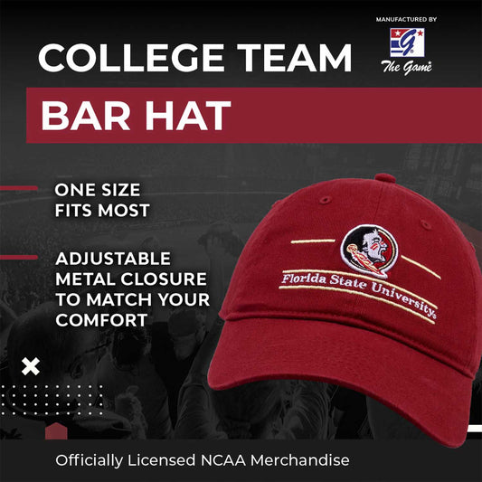 Florida State Seminoles NCAA Adult Bar Hat - Cardinal