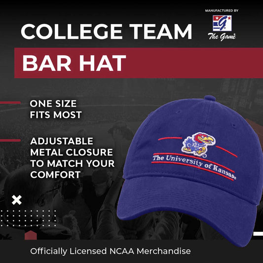 Kansas Jayhawks NCAA Adult Bar Hat - Royal