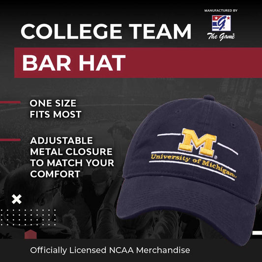 Michigan Wolverines NCAA Adult Bar Hat - Navy