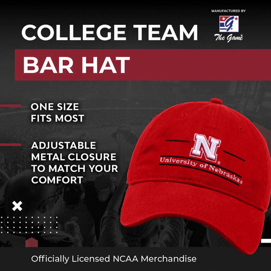 Nebraska Cornhuskers NCAA Adult Bar Hat - Red