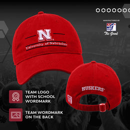 Nebraska Cornhuskers NCAA Adult Bar Hat - Red