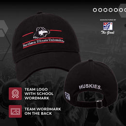 Northern Illinois Huskies NCAA Adult Bar Hat - Black