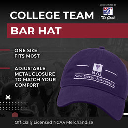 NYU Violets NCAA Adult Bar Hat - Purple