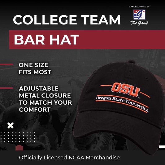 Oregon State Beavers NCAA Adult Bar Hat - Black