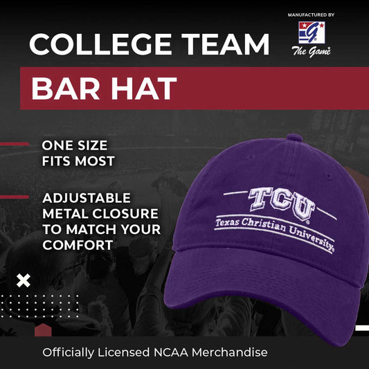 TCU Horned Frogs NCAA Adult Bar Hat - Purple