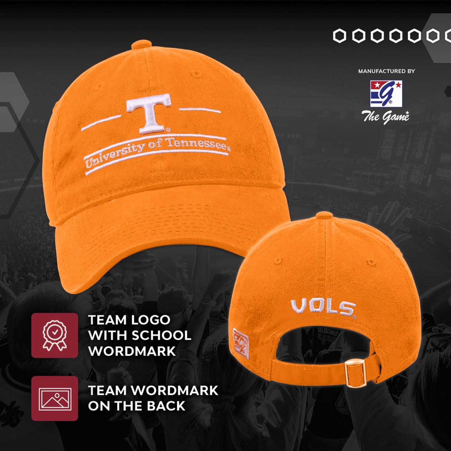 Tennessee Volunteers NCAA Adult Bar Hat - Orange